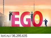 Concept of ego with businessman. Стоковое фото, фотограф Elnur / Фотобанк Лори