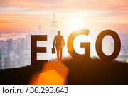 Concept of ego with businessman. Стоковое фото, фотограф Elnur / Фотобанк Лори