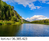 River Vishera. Ural mountains. Russia. Стоковое фото, фотограф Ильин Сергей / Фотобанк Лори