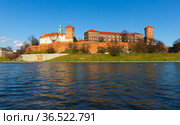 Complex of Wawel Castle, Krakow, Poland. Стоковое фото, фотограф Яков Филимонов / Фотобанк Лори