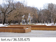 Люблинский парк. Усадьба "Люблино" (дворец Н.А.Дурасова). Москва (2021 год). Редакционное фото, фотограф Илюхина Наталья / Фотобанк Лори