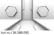 Abstract architecture design. Interior concept. Стоковая анимация, аниматор WalDeMarus / Фотобанк Лори