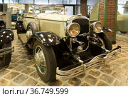 Retro car Buick 44, USA, 1929 year. The Museum of Technology of Vadim Zadorozhny. Moscow Region, Russia (2020 год). Редакционное фото, фотограф Наталья Волкова / Фотобанк Лори