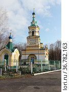 Church of the Assumption of the Blessed Virgin Mary at the Egoshikhinsky Cemetery, founded in 1784, Perm, Russia (2019 год). Стоковое фото, фотограф Наталия Макарова / Фотобанк Лори