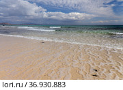 Fuerteventura, Canary Islands, beaches collectively called Grandes Playas on the edge of Nature Park Dunes of Corralejo (2021 год). Стоковое фото, фотограф Tamara Kulikova / Фотобанк Лори