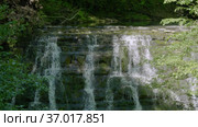 Кавказские горы. Река Дикарка и Змеевские водопады. Caucasus Mountains. Dikarka River and the Zmeykovsky waterfalls. Стоковое видео, видеограф Евгений Романов / Фотобанк Лори