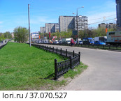Большая Черкизовская улица. Район Преображенское. Город Москва (2012 год). Редакционное фото, фотограф lana1501 / Фотобанк Лори