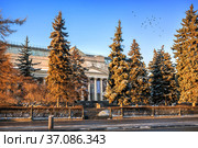 Музей изобразительных искусств имени Пушкина в Москве (2021 год). Стоковое фото, фотограф Baturina Yuliya / Фотобанк Лори