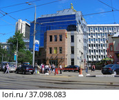 Бизнес-центр «Олимпик Плаза 2» (2004 года постройки). Проспект Мира, 39, строение 2. Мещанский район. Город Москва (2012 год). Редакционное фото, фотограф lana1501 / Фотобанк Лори