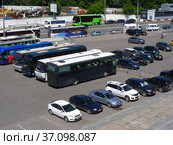 Парковка на Олимпийском проспекте. Район Мещанский. Город Москва. Россия (2012 год). Редакционное фото, фотограф lana1501 / Фотобанк Лори