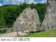 The rock complex of Tustan in Ukraine (2021 год). Стоковое фото, фотограф Sergii Zarev / Фотобанк Лори