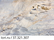 Travertines mountains of Pamukkale in Turkey. Стоковое фото, фотограф Яков Филимонов / Фотобанк Лори