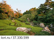 A new pond garden or yoko-en of Taizo-in temple at autumn. Kyoto. Japan. Стоковое фото, фотограф Сергей Пристяжнюк (Serg Zastavkin) / Фотобанк Лори