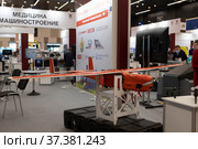 Россия. Форум «Российский промышленник 2021». Инновационные технологии. Беспилотник. Редакционное фото, фотограф Литвяк Игорь / Фотобанк Лори