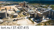 Top view of a cement factory near the city Bunol. Стоковое фото, фотограф Яков Филимонов / Фотобанк Лори
