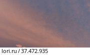 Time lapse of flying clouds nature background no birds, no flicker. Стоковое фото, фотограф Фотограф / Фотобанк Лори