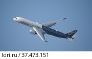Moscow Russia Zhukovsky Airfield 31 August 2019: Airbus A350-900 civil airliner the international aerospace salon MAKS-2019. Стоковое фото, фотограф Фотограф / Фотобанк Лори