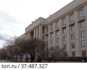 Санкт-Петербург. Санкт-Петербургский университет государственной противопожарной службы МСЧ России (2021 год). Редакционное фото, фотограф EgleKa / Фотобанк Лори