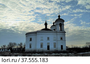 Храм. Сельская церковь деревня Ульяновка (2019 год). Стоковое фото, фотограф Алексей Фомин / Фотобанк Лори