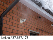 The chimney of the condensing gas boiler. Стоковое фото, фотограф Юрий Шурчков / Фотобанк Лори