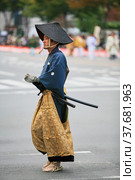 Actor representing samurai Sanai Hashimoto at the Jidai Festival. Kyoto. Japan (2007 год). Редакционное фото, фотограф Сергей Пристяжнюк (Serg Zastavkin) / Фотобанк Лори