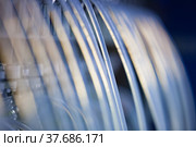 Plastic (silicone) transparent tubes for chemical reactor. Short depth of field. Стоковое фото, фотограф Alexey Rezvykh / Фотобанк Лори
