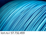 Production of copper wire, cable in reels at factory. Cable factory. Стоковое фото, фотограф Сергей Толмачёв / Фотобанк Лори