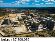 Cement plant in Bunol, Spain. Стоковое фото, фотограф Яков Филимонов / Фотобанк Лори