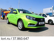 Lada Vesta (2016 год). Редакционное фото, фотограф Art Konovalov / Фотобанк Лори