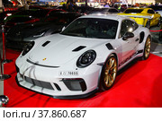Porsche 911 GT3 RS (2018 год). Редакционное фото, фотограф Art Konovalov / Фотобанк Лори