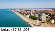Black sea coast in Kobuleti city, Georgia. Стоковое фото, фотограф Яков Филимонов / Фотобанк Лори