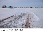 Соленое озеро Баскунчак (2022 год). Редакционное фото, фотограф Дина Жилинская / Фотобанк Лори