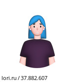 Web icon man, girl with bob haircut. Стоковое фото, фотограф Евгений Бабайлов / Фотобанк Лори