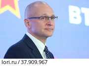 Сергей Кириенко. Российский государственный деятель. Первый заместитель Руководителя Администрации президента Российской Федерации с 5 октября 2016 года. Член Государственного Совета Российской Федерации с 21 декабря 2020 года. Герой Российской Федерации. (2018 год). Редакционное фото, фотограф Максим Коломыченко / Фотобанк Лори