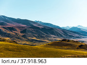 Mountain landscape. Chagan-Uzun, Kosh-Agachsky district of the Altai Republic, Russia (2021 год). Стоковое фото, фотограф Евгений Мухортов / Фотобанк Лори
