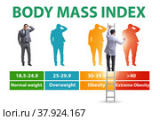 Concept of BMI - body mass index. Стоковое фото, фотограф Elnur / Фотобанк Лори