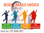 Concept of BMI - body mass index. Стоковое фото, фотограф Elnur / Фотобанк Лори