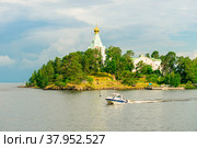 Church of Saint Nicholas on Valaam island, Russia (2020 год). Стоковое фото, фотограф Константин Лабунский / Фотобанк Лори