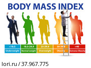 Concept of BMI - body mass index. Стоковое фото, фотограф Elnur / Фотобанк Лори