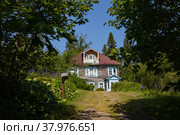 Дача архимандрита в Ботанческом саду на Соловецких островах. Стоковое фото, фотограф Николай Гернет / Фотобанк Лори