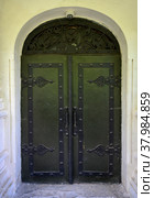 Doors of the Crystal Museum in the former St. George's Cathedral, built by architect A. Benois in 1895. Gus-Khrustalny City, Russia. Стоковое фото, фотограф Сергей Фролов / Фотобанк Лори