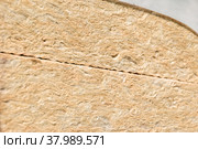 Mineral wool or pale yellow glass wool in packaging. Стоковое фото, фотограф Дмитрий Коростылев / Фотобанк Лори