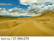 Mongolia. Sands Mongol Els, sandy dune desert, (2019 год). Стоковое фото, фотограф Александр Fanfo / Фотобанк Лори
