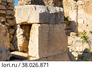Ruins of the ancient city of Rhodiapolis in Kumluca. Turkey. Стоковое фото, фотограф Яков Филимонов / Фотобанк Лори