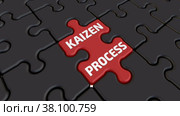 Kaizen process. Folding puzzles. Стоковая анимация, аниматор WalDeMarus / Фотобанк Лори