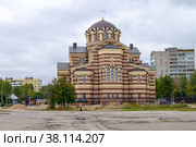 Сретенский храм на площади Новаторов. Город Рязань (2022 год). Стоковое фото, фотограф Владимир Макеев / Фотобанк Лори