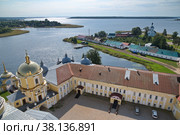 Монастырь Нило-Столобенская (Нилова) пустынь в Тверской области, Россия (2021 год). Стоковое фото, фотограф Елена Коромыслова / Фотобанк Лори
