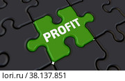 Loss and profit. The text on the puzzles. Стоковая анимация, аниматор WalDeMarus / Фотобанк Лори