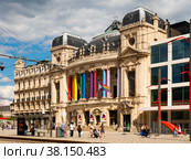 ANTWERP, BELGIUM - AUGUST 6, 2022: Building of the Flemish Opera. Редакционное фото, фотограф Яков Филимонов / Фотобанк Лори