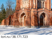 Павильон "Шапель". Александровский парк, Царское Село. Город Пушкин, Санкт-Петербург (2021 год). Редакционное фото, фотограф Александр Щепин / Фотобанк Лори
